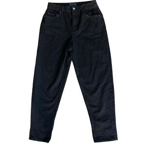 ASOS Women’s Sz 28 Straight Leg High Waist Denim Jeans Black NWOT